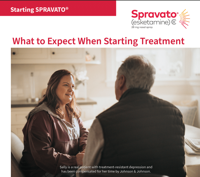 spravato treatment brochure from johnson and johnson